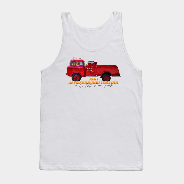 1961 Jeep Forward Control FC 170 Fire Truck Tank Top by Gestalt Imagery